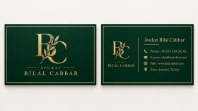 Avukat Kartvizit Tasarımı | Monogramlı Kurumsal Kimlik
