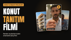 konut projeniz için yapay zeka ile tanıtım filmi hazırlarım