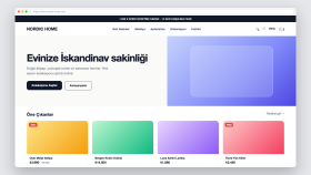 Nordic Home – Özel Kodlanmış E-Ticaret Sitesi (Konsept)