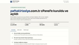 Pafta Kırtasiye - cPanel Kurulum ve Yayına Alma