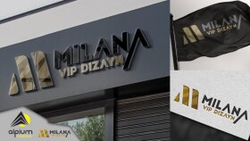 Milana Vip Dizayn logo tasarımı