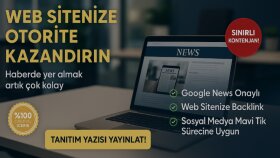 newse kayıtlı haber sitelerinde tanıtım yazınızı yayınlarım