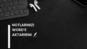 el yazısı veya notlarınızı Word'e düzenli şekilde yazarım