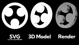 hazır logonuzu 3d modele çevirebilirim
