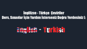 İngilizce-Türkçe çeviriler yapıyorum