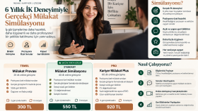 6 yıllık İK deneyimimle mülakat simülasyonu yaparım