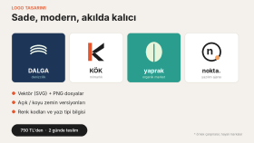 işletmeniz için sade ve modern logo tasarlarım