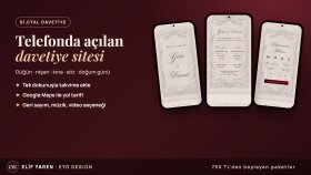 video veya web sitesi olarak dijital davetiye hazırlarım