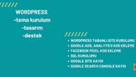 WordPress Sitenizle İlgili Tüm İşlemleri Yaparım