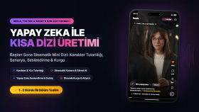 baştan sona yapay zeka kısa diziler üretirim