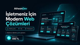 işletmeniz için özel modern web sitesi geliştiririm