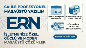 işletmeniz için modern CSharp masaüstü yazılımları yazarım