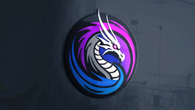Ejderha Konseptli E-Spor Logo Tasarımı