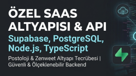 Supabase ve Node js ile gelişmiş SaaS altyapısı yazarım