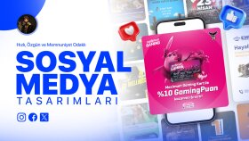 sosyal medyanız için post tasarlıyorum