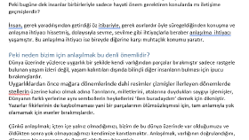 Konuşmanın Gerekliliği ve Anlaşılma Üzerine