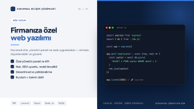 Firmanıza Özel Web Yazılımı ve Yönetim Paneli Geliştirme