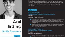 Hazırladığım taslak cv'lerden birer örnek.