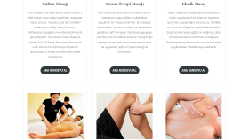 Masaj Salonu - Spa Web Sitesi Referans Çalışmam