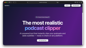  Yapay zeka destekli podcast klip oluşturucu