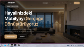 Güler Mobilya için yaptığım e-ürün tanıtım sitesi