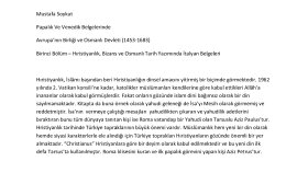 DEĞERLENDİRME YAZISI