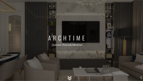 ArchTime mimarlık için kurumsal tanıtım sitesi