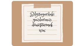 word dosyalarınızı el yazısına çevirebilirim