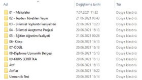 Doçentlik Dosyası Düzenleme 