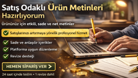 Satış odaklı ürün metni örneği