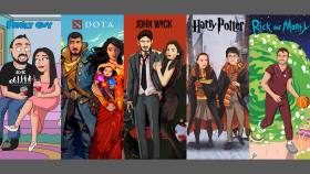 sizi çizgi film karakterlerine dönüştürebilirim