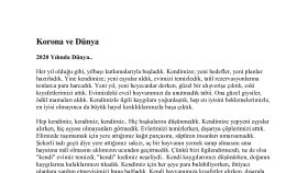 Korona Hakkında Blog Yazım - 850 Karakter