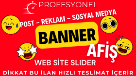 firmalarınız için göz alıcı bannerlar tasarlayabilirim