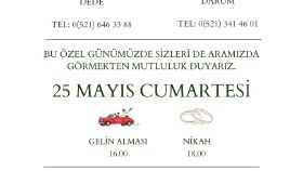davetiyenizi tasarlarım