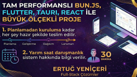 son teknoloji, büyük ölçekli projenizi yaparım