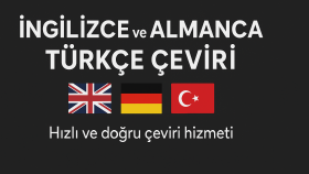 İngilizce ve Almanca metinleri Türkçeye çeviririm