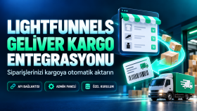 Lightfunnels Geliver kargo entegrasyonunuzu yapabilirim