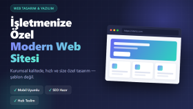 kurumsal kalitede web sitenizi baştan sona tasarlayabilirim