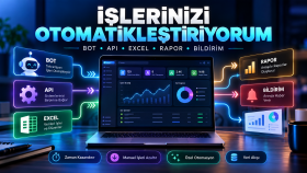 işlerinizi otomatikleştiren bot ve yazılımlar geliştiririm