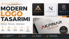 markanızı yansıtacak modern minimalist logo tasarlayabilirim