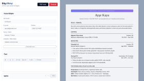 Resmi CV: ATS Uyumlu Profesyonel CV Oluşturucu