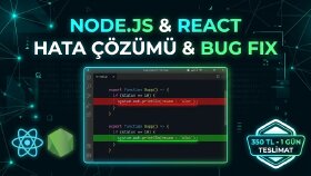 Node.js ve React projelerinizdeki hataları hızlıca çözerim