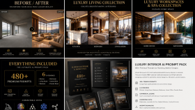 Midjourney Yapay Zeka İç Mekan Render Tasarımı
