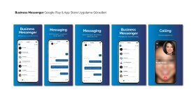 Business Messener App tanıtım görsel tasarımı