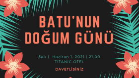 DOĞUMGÜNÜ DAVETİYE