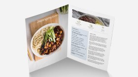 Korean Food Brochure Design