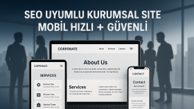 seo uyumlu kurumsal web sitesi kurabilirim