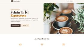 Luna Coffee - Modern Cafe Landing Page