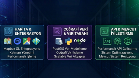 harita tabanlı (gis) sistem ve api geliştirme yaparım