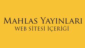 Mahlas Yayınları ile olan çalışmam